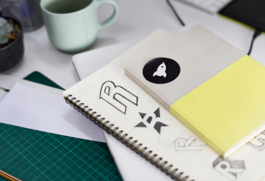 Notebook With Brand Logo Creative Design Ideas