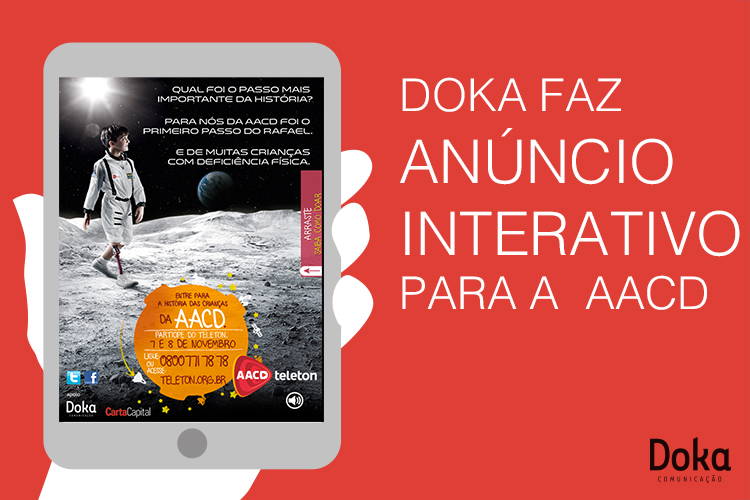 Doka faz anúncios interativos para revista digital (tablets) para ONGs 1 - Doka Comunicação