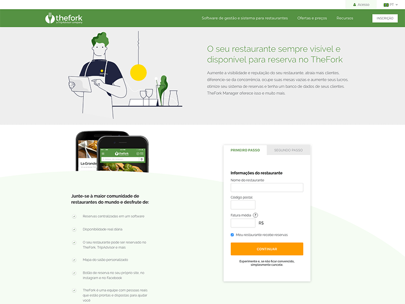 Plataforma de reservas TheFork - Marketing para restaurante